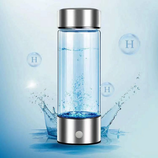 420ml Hydrogen Water Bottle Portable Hydrogen Water Ionizer Machine, USB Rechargeable Hydrogen Water Generator, Hydrogen Rich Water Glass Health Cup for Home Travel