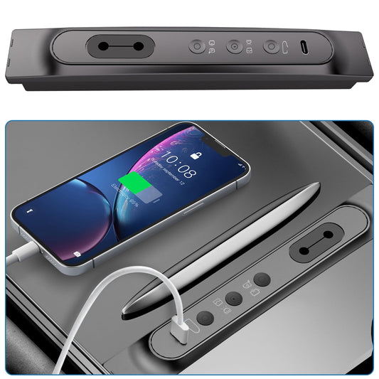 Godboat Docking Station for Tesla Smart Physical Buttons with USB Hub, for Tesla Model 3 Model Y Accessories, Car USB Hub for Tesla Model Y/3 2021-2023, Docking Station of Center Console