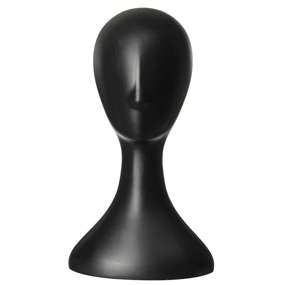 Plastic Head Model, Smooth Surface Fadeless Abstract Mannequin Head Wig Hair Display Stand for Professional Use