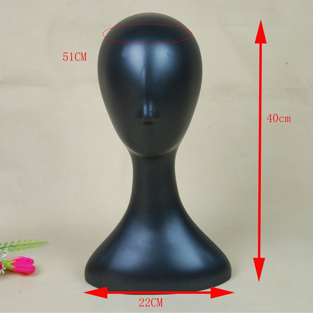 Plastic Head Model, Smooth Surface Fadeless Abstract Mannequin Head Wig Hair Display Stand for Professional Use