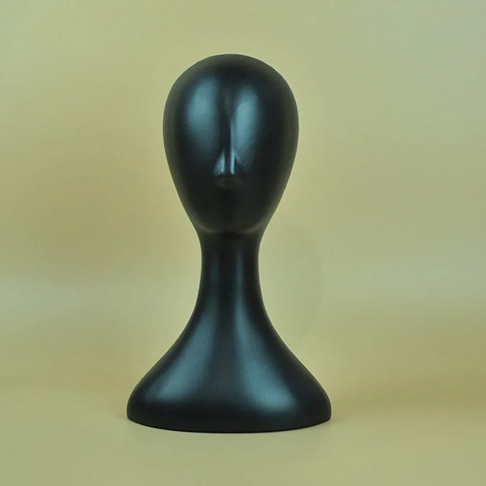 Plastic Head Model, Smooth Surface Fadeless Abstract Mannequin Head Wig Hair Display Stand for Professional Use