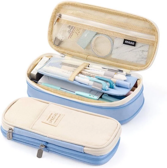 Pencil Pen Case Office College School Big Capacity  High Bag Pouch Holder Box Organizer,Pencil Case Pencil Pouch Handheld Pen Bag Cosmetic Portable Gift for Teens Girls Student