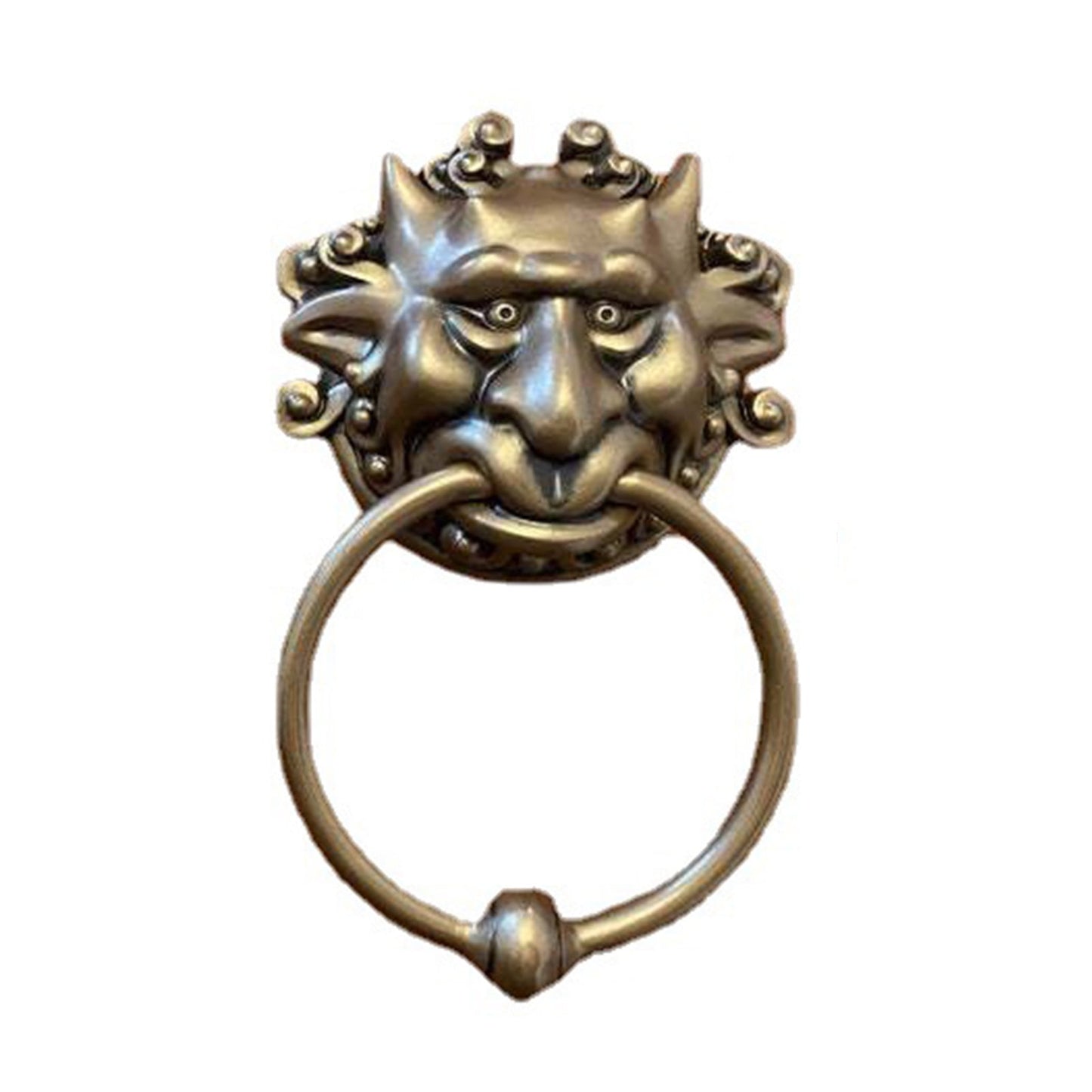 Vintage Door Knocker Vivid Resin Dragon Mouth Gate Handle Ring